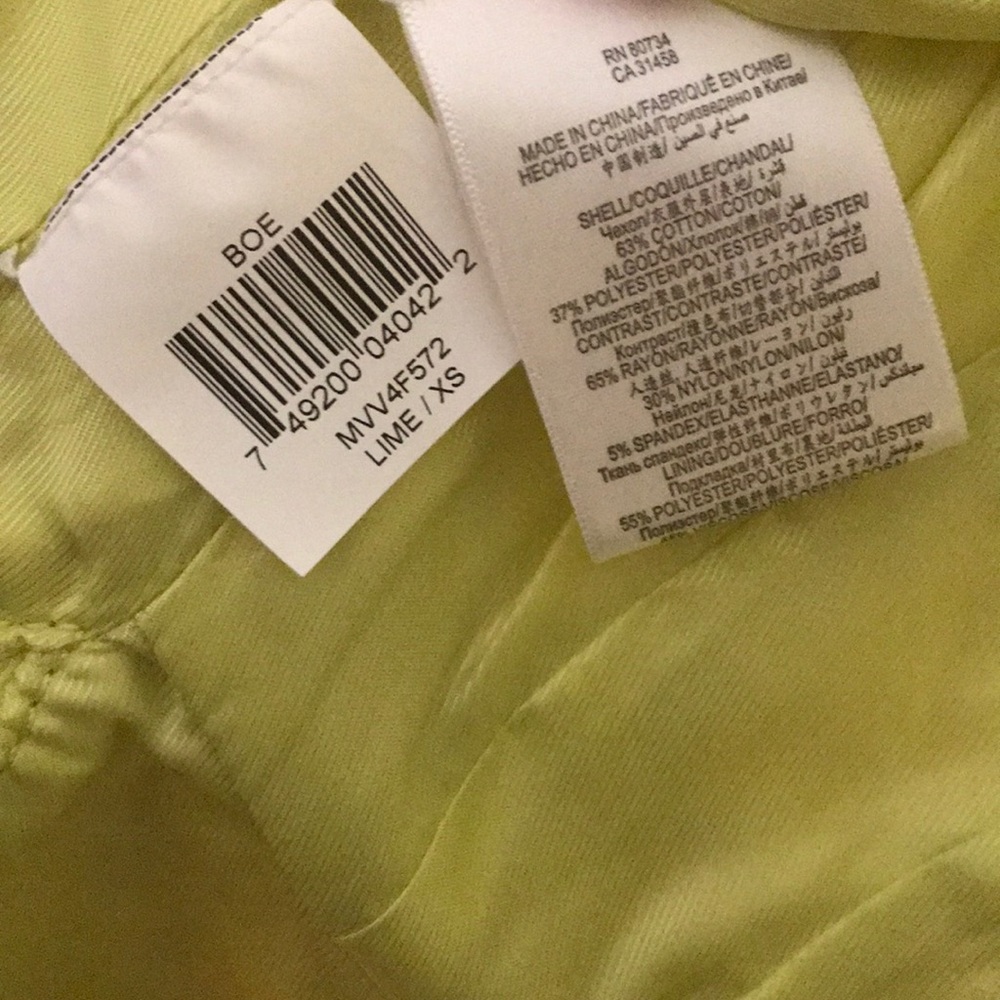 New BCBG Boe lime jacket blazer - Picture 3 of 3